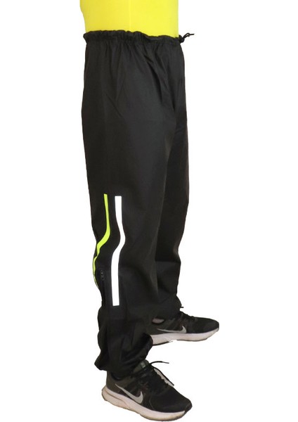 Motorcu Su Geçirmez Tek Alt Pantolon %100 Su Geçirmez Paçası Fermuarlı Dikişsiz Sıcak Frekanslı Yapıştırma