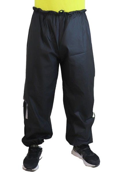 Motorcu Su Geçirmez Tek Alt Pantolon %100 Su Geçirmez Paçası Fermuarlı Dikişsiz Sıcak Frekanslı Yapıştırma