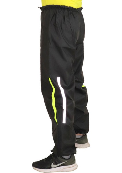 Motorcu Su Geçirmez Tek Alt Pantolon %100 Su Geçirmez Paçası Fermuarlı Dikişsiz Sıcak Frekanslı Yapıştırma