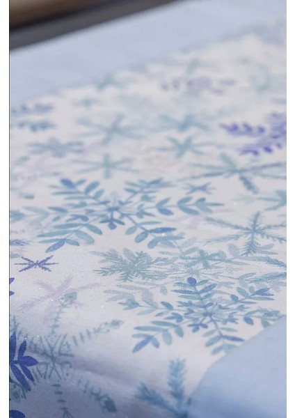 Pamuklu Kumaş Runner ve Kırlent Takımı (55X165 cm Runner; 2 Adet 50X50 cm Kırlent Kılıfı)