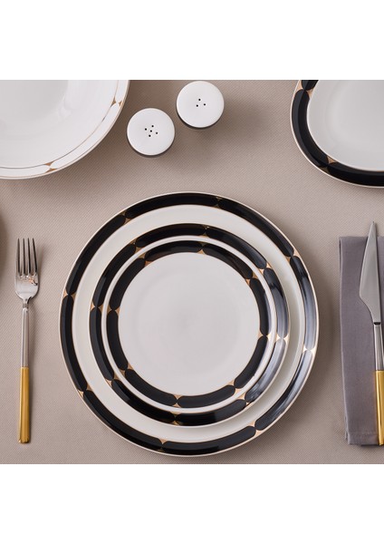 Crystal Provence Black 56 Parça 12 Kişilik Yemek Takımı indirimleri