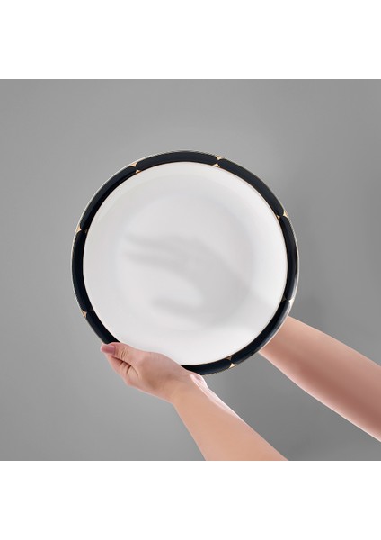 Crystal Provence Black 56 Parça 12 Kişilik Yemek Takımı