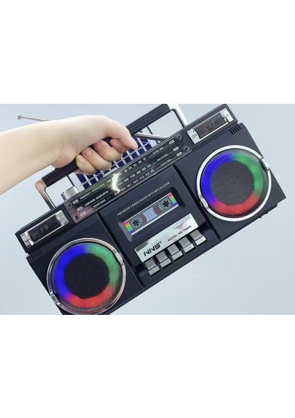 Ns-7088s Bt,Sd,Usb Girişli Fm Radio Rgb Işıklı Speaker