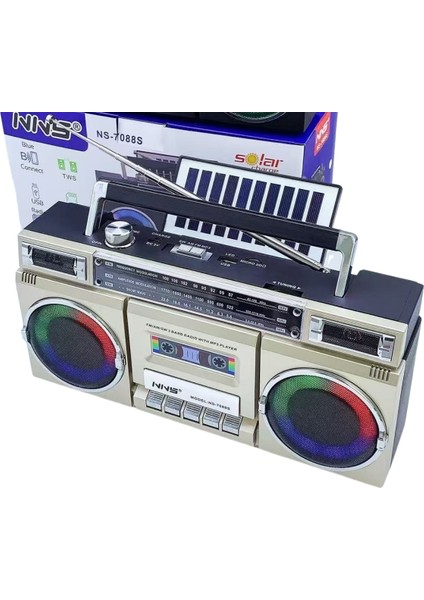 Ns-7088s Bt,Sd,Usb Girişli Fm Radio Rgb Işıklı Speaker fırsatları