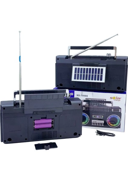 Ns-7088s Bt,Sd,Usb Girişli Fm Radio Rgb Işıklı Speaker indirimleri