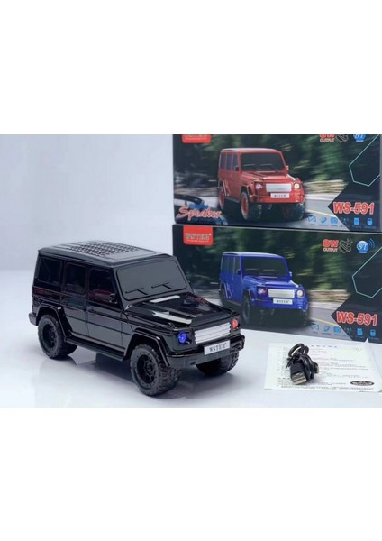 Ws-591 Bt,Sd,Usb Girişli Işıklı Araba Speaker