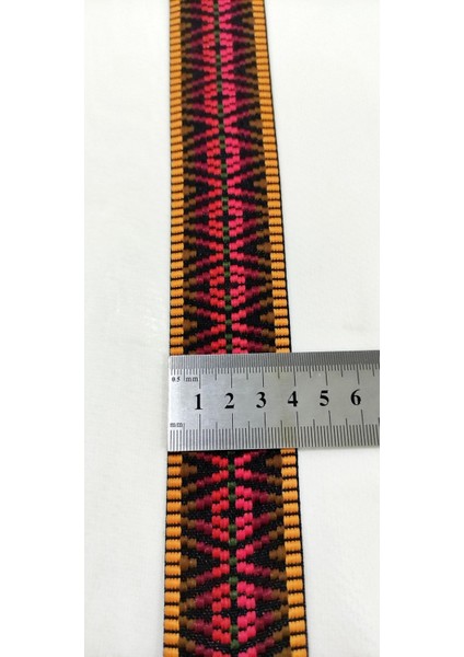 Bordo Turuncu Etnik Dar Dokuma Şerit indirimleri