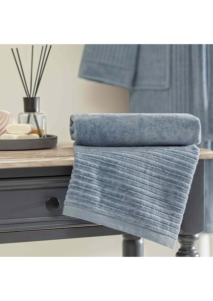 Ritmo Pamuk Bornoz Seti Mavi M fiyatları