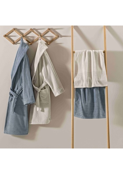 Ritmo Pamuk Bornoz Seti Seti Mavi L modelleri