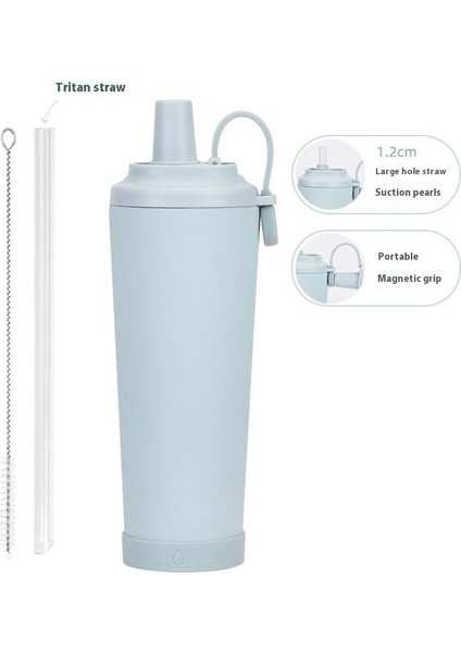 Yeni Taşınabilir Manyetik Emme Saplı Su Dağı 830ML Büyük Kapasiteli Yalıtım Kabı Büyük Delikli Inci Su Dağı Emilebilir (Yurt Dışından)