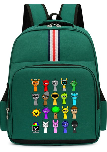 Karikatür Çocuk Omuz Çantası Küçük Öğrencilerle Erkek ve Kadınların Kampüs Trendi Büyük Kapasiteli Okul Çantası (Yurt Dışından)