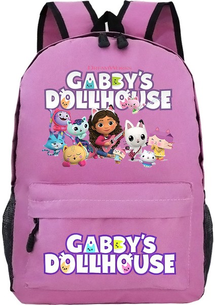 Çizgi Film Animasyonu Gaby'nin Bebek Evi Çevresel Baskı Gündelik Sırt Çantaları (Yurt Dışından)