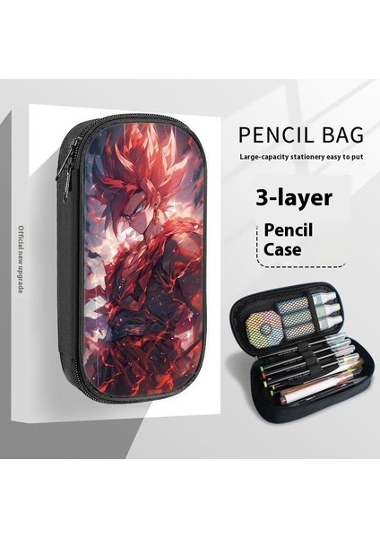 Okul Sezonu Yedi Ejderha Topu Kalem Çantası Goku Çevresel Kırtasiye Kutusu Kalem Çantası Ilkokul Öğrencileri Ortaokul Lise Öğrencileri Çok Fonksiyonlu Kalem Kutusu (Yurt Dışından)