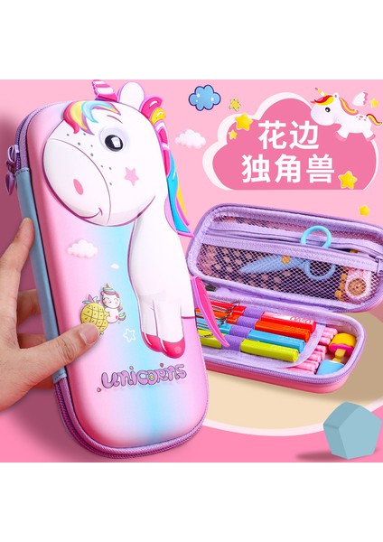 Sevimli Yaratıcı Kalem Kılıfı Kirli Dalı Niş Kırtasiye Kılıfı Ilkokul Büyük Kapasiteli Kalem Kutusu Kapi Bara 3D Kırtasiye Çantası (Yurt Dışından)