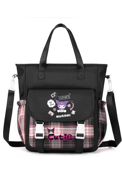 Çapraz Askılı Çanta Öğrenciler Sınıf Yükleme Kitapları Tote Büyük Çanta Omuz Makyaj Çantası Sevimli Karikatür Baskı Çapraz Askılı Çanta (Yurt Dışından)