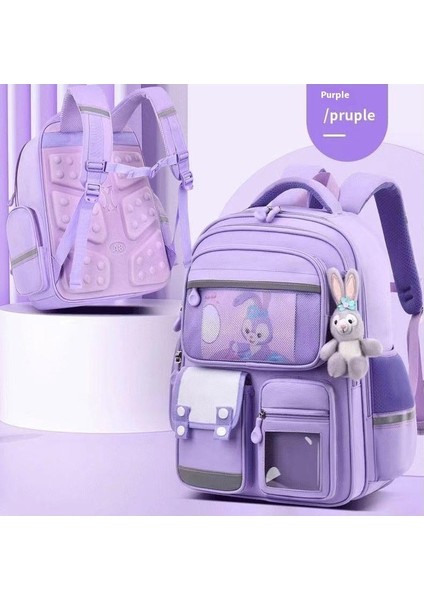 Okul Çantası Çocuk Çizgi Film Animasyon Ilkokul Öğrencileri Bir, Iki, Üç Ila Altı Sınıf Erkek ve Kız Omurga Koruma Yük Azaltma Omuz Çantası (Yurt Dışından)