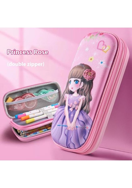 25 Yeni 3D Çift Katmanlı Kalem Kutusu Ilkokul Öğrencileri Büyük Kapasiteli Erkek ve Kadın Çocuk Kırtasiye Çantası Kalem Kutusu Kırtasiye Kutusu Depolama (Yurt Dışından)