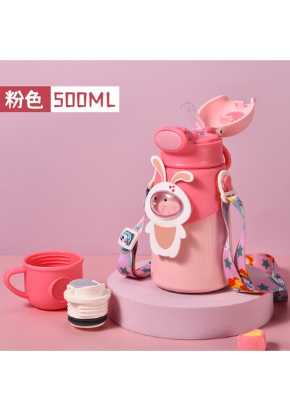 Çocuk Yalıtımlı Kupa 316 Gıda Sınıfı Paslanmaz Çelik Büyük Göbek Pipetli Kupa (Yurt Dışından)