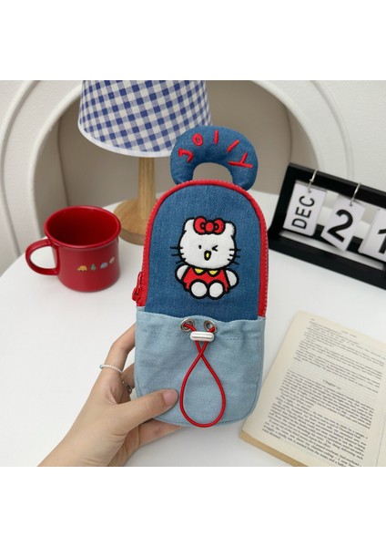 Karikatür El Kalem Çantası Yüksek Değerli Ins Depolama Kalem Çantası Kalem Tutucu Durabilir Lise Öğrencileri Büyük Kapasiteli Kırtasiye Kutusu (Yurt Dışından)