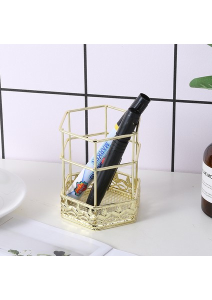 Yeni Kırtasiye Saklama Döner Kalemlik Saklama Kutusu Moda Makyaj Fırçası Saklama Tüpü Çok Fonksiyonlu Kalemlik (Yurt Dışından)