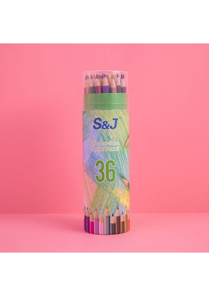 Yağ Bazlı Renkli Kalem Seti 12 Renk Öğrenci Çizim 18 Renk 24 Renk 36 Renk Kalem Boyama Varili Renkli Kalemler (Yurt Dışından)