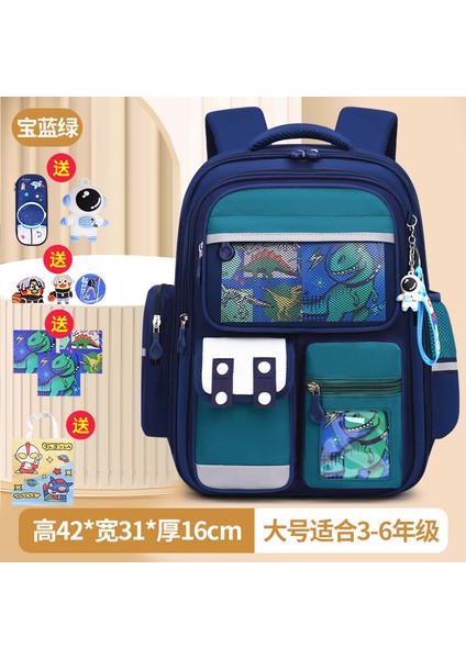 Kızlar Azaltılmış Yük Omurga Koruma Okul Çantası 1-6 Sınıflar Büyük Kapasiteli Çocuklar Karikatür (Yurt Dışından)