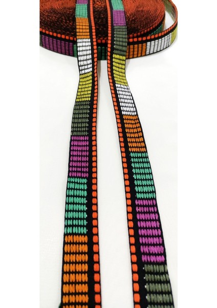 Kabartmalı Özel Desen Rengarenk Dar Dokuma Şerit fiyatları