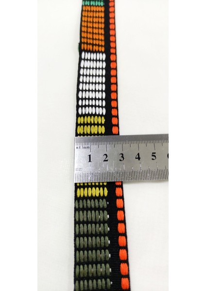 Kabartmalı Özel Desen Rengarenk Dar Dokuma Şerit indirimleri