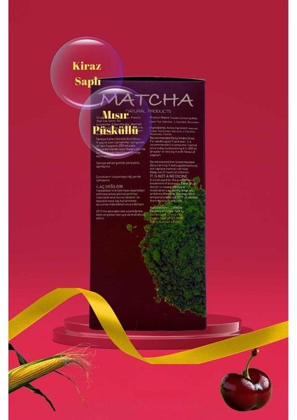 Matcha Kiraz Saplı Mısır Püsküllü Detox Burner Form Maça Macha 20 Paket fiyatları