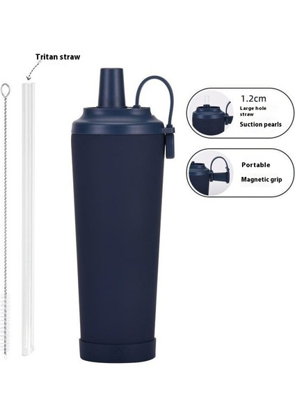 Yeni Taşınabilir Manyetik Emme Saplı Su Dağı 830ML Büyük Kapasiteli Yalıtım Kabı Büyük Delikli Inci Su Dağı Emilebilir (Yurt Dışından)