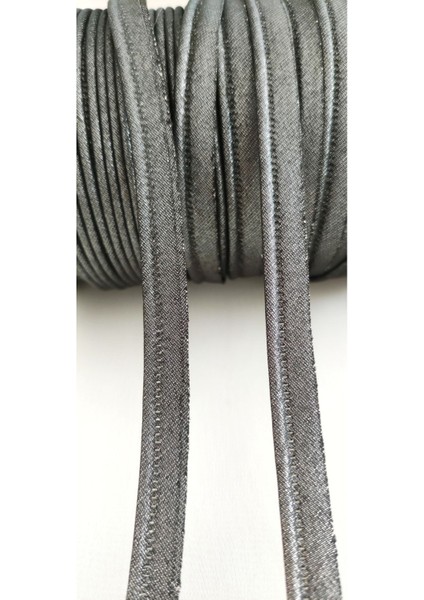 Koyu Gümüş Kenar Biye Şerit