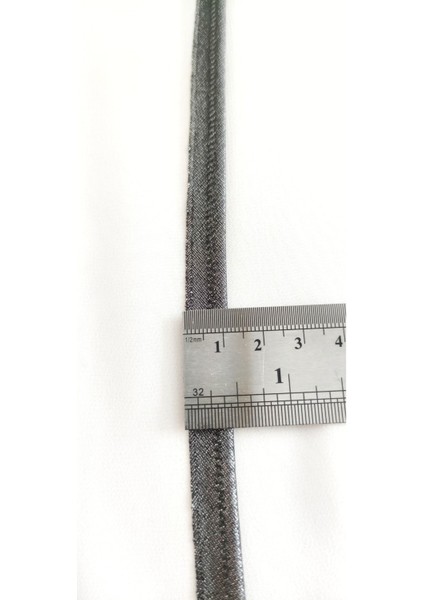 Koyu Gümüş Kenar Biye Şerit