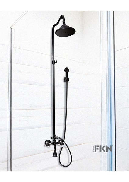 Lpd Borulu Siyah Banyo Ve Duş Seti