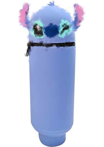 Karikatür Silikon Geri Çekilebilir Kalem Tutucu Kalem Çantası Büyük Kapasiteli Öğrenci Kalem Kırtasiye Saklama Kutusu Sevimli Hayvan Zip Çanta Alt (Yurt Dışından)