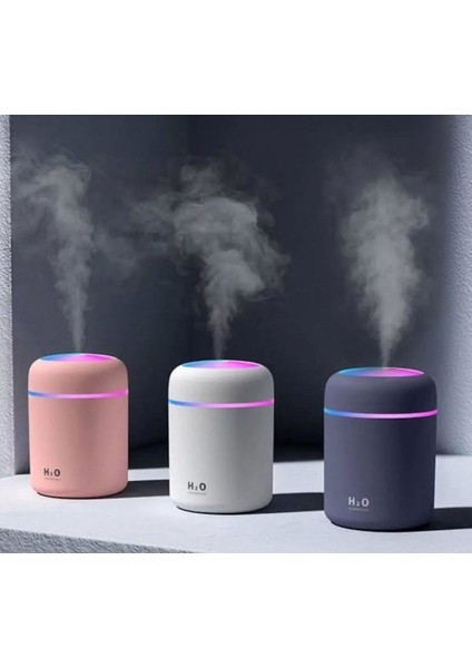 Siyah Mini Ortam H2O Oda Hava Nemlendirici 300 ml