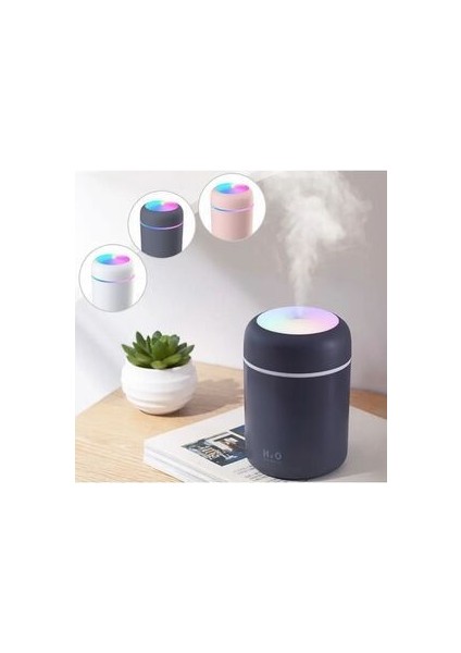 Siyah Mini Ortam H2O Oda Hava Nemlendirici 300 ml fiyatları