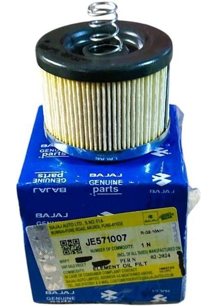 Pulsar Ns 150 Yağ Filtresi JE571007