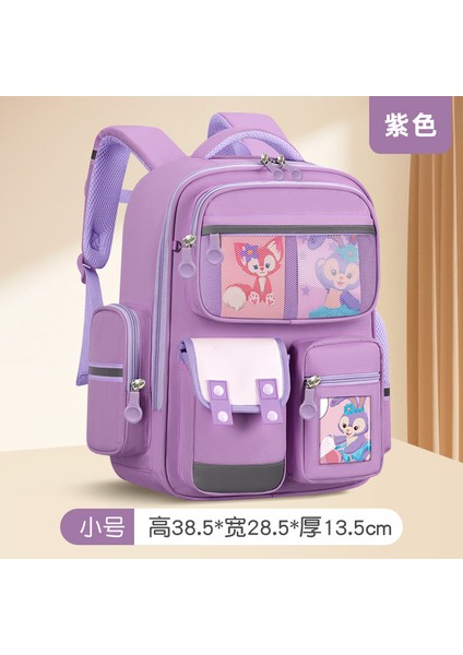 2023 Yeni Okul Sezonu Unisex Ilkokul Öğrencilerinin Okul Çantası Ingiliz Tarzı Büyük Kapasiteli Basınç Tahliye Bel Koruması Su Geçirmez (Yurt Dışından)