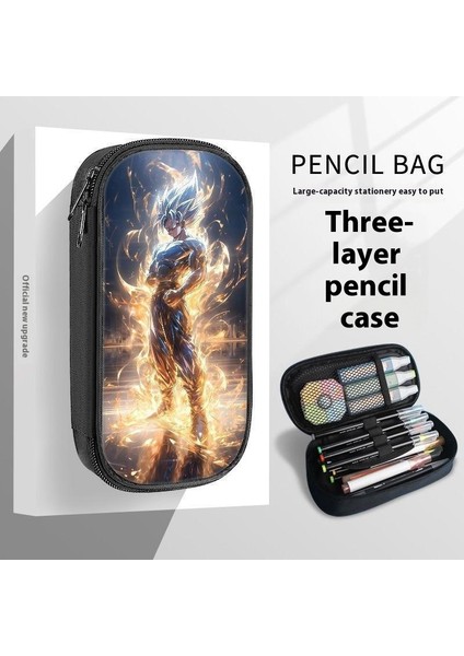Okul Sezonu Yedi Ejderha Topu Kalem Çantası Goku Çevresel Kırtasiye Kutusu Kalem Çantası Ilkokul Öğrencileri Ortaokul Lise Öğrencileri Çok Fonksiyonlu Kalem Kutusu (Yurt Dışından)