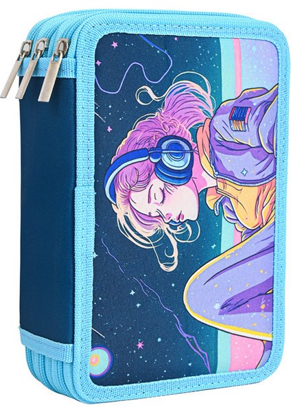 Yeni 48 Renk Oxford Kumaş Öğrenci Boyama Büyük Kapasiteli Renkli Kalem Kutusu Sanat Depolama Kalem Çantası (Yurt Dışından)