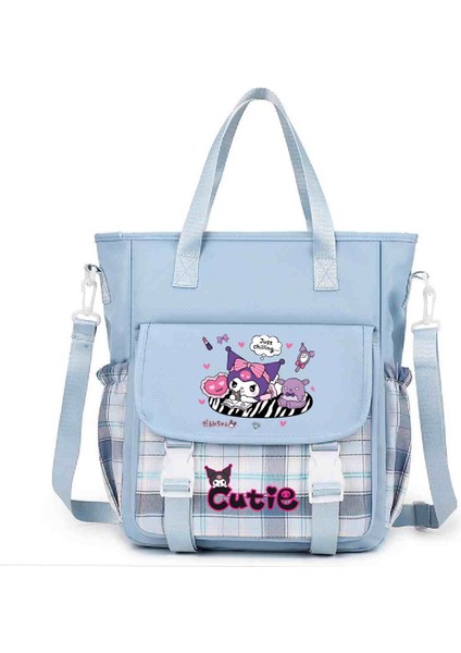 Çapraz Askılı Çanta Öğrenciler Sınıf Yükleme Kitapları Tote Büyük Çanta Omuz Makyaj Çantası Sevimli Karikatür Baskı Çapraz Askılı Çanta (Yurt Dışından)