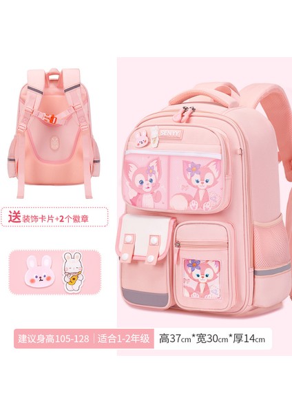 Yeni Ilkokul Öğrencileri Okul Çantası Çocuklar Oxford Kumaş Omuz Çantası Lamine Büyük Kapasiteli Erkek Su Geçirmez Kadın (Yurt Dışından)