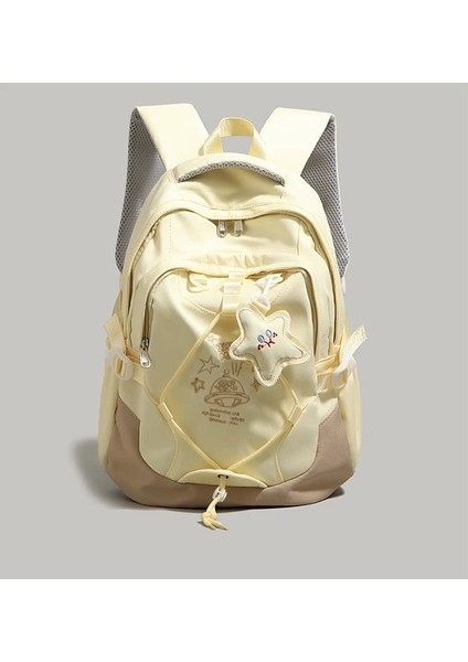 Okul Sezonu Malzemeleri Kolej Tarzı Gezegen Ev Yapımı Kolye Ortaokul Üniversite Öğrencileri Omuz Çantası Büyük Kapasiteli Öğrenci Sırt Çantaları (Yurt Dışından)