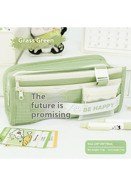 Kalem Çantası Yeni Büyük Boy Kapasiteli Ortaokul Öğrencileri Kırtasiye Kutusu Yaratıcı Kalem Saklama Çantası Ilkokul Öğrencileri Yüksek Değerli Tasarım Hissi (Yurt Dışından)