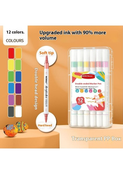 Öğrenciler Için Çocuk Akrilik Keçeli Kalemler Sanat Opak Çocuk El Yapımı Diy Doodle Kalem Suluboya Kalemleri (Yurt Dışından)