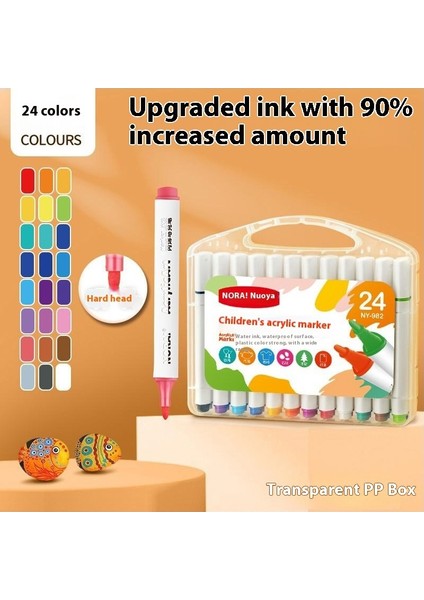 Öğrenciler Için Çocuk Akrilik Keçeli Kalemler Sanat Opak Çocuk El Yapımı Diy Doodle Kalem Suluboya Kalemleri (Yurt Dışından)