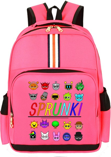 Karikatür Çocuk Omuz Çantası Küçük Öğrencilerle Erkek ve Kadınların Kampüs Trendi Büyük Kapasiteli Okul Çantası (Yurt Dışından)