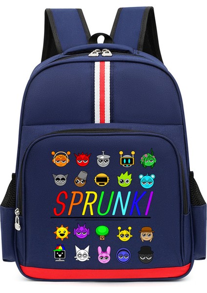 Karikatür Çocuk Omuz Çantası Küçük Öğrencilerle Erkek ve Kadınların Kampüs Trendi Büyük Kapasiteli Okul Çantası (Yurt Dışından)