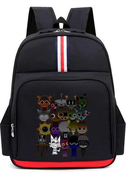 Karikatür Çocuk Omuz Çantası Küçük Öğrencilerle Erkek ve Kadınların Kampüs Trendi Büyük Kapasiteli Okul Çantası (Yurt Dışından)