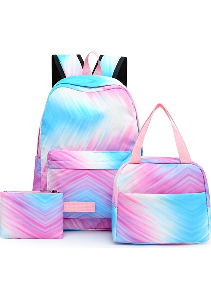 Üç Parçalı 3'ü 1 Arada Omuz Okul Çantası Öğle Yemeği Kutusu Kalem Çantası Okul Çantası (Yurt Dışından)